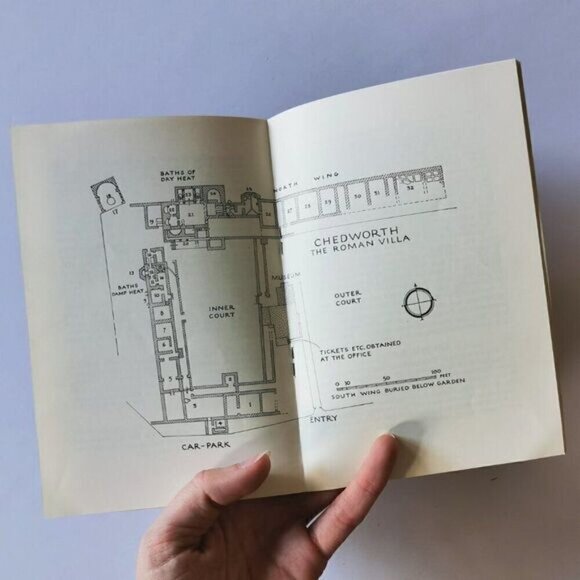 1967 Chedworth Roman Villa Pamphlet, Vintage UK Tourist Souvenir - Picture 8 of 8